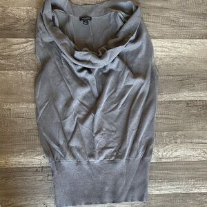 Ann Taylor Charcoal Cowl Neck Sweater